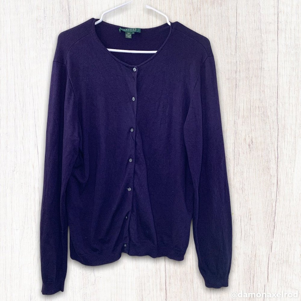 Ralph Lauren | Silk Long sleeve Top, XL
